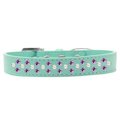 Unconditional Love Sprinkles Pearl & Purple Crystals Dog CollarAqua Size 16 UN797408